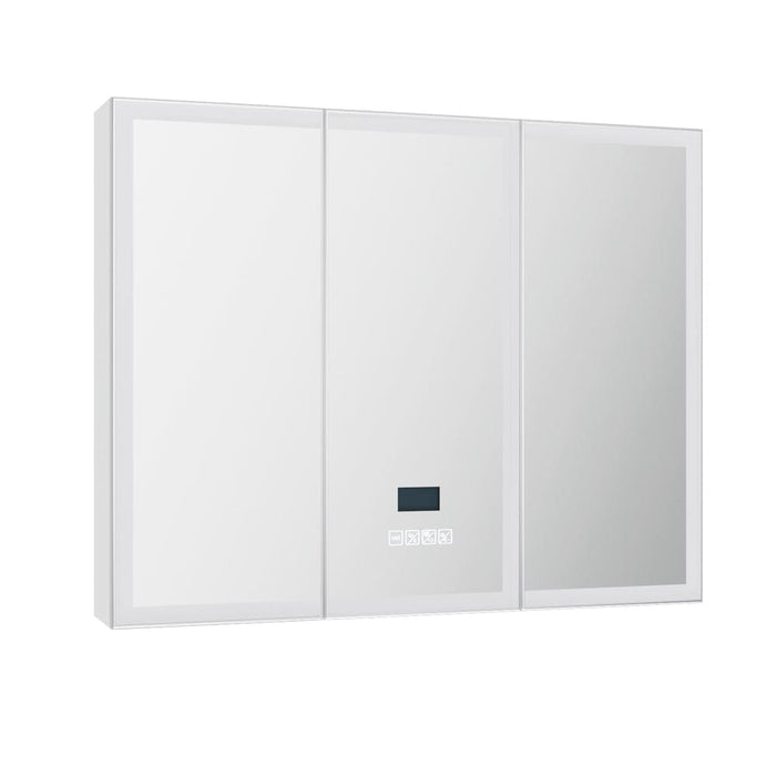 Bathroom Mirror Wall Cabinet Led Light Vanity Shaving
