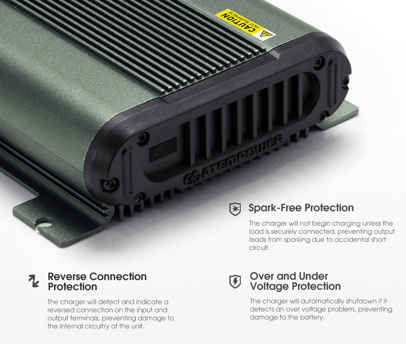 12V 40A Dc To Dc Battery Charger Mppt Dual Battery Lithium Lifepo4 Agm