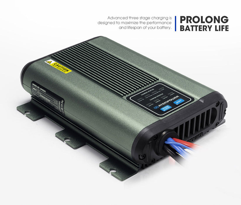 12V 40A Dc To Dc Battery Charger Mppt Dual Battery Lithium Lifepo4 Agm