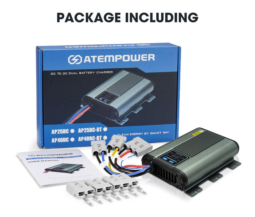 12V 40A Dc To Dc Battery Charger Mppt Dual Battery Lithium Lifepo4 Agm