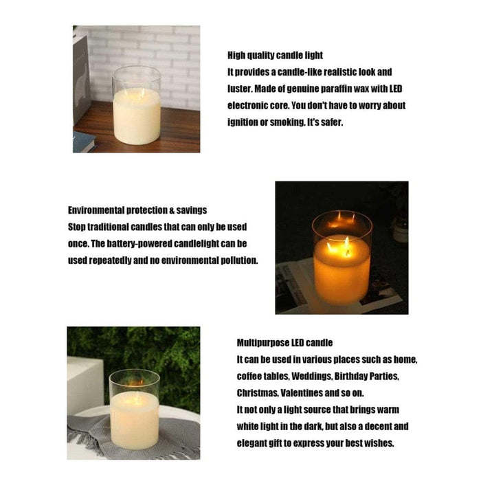 Battery Powered Fake Flashing Led Candle for Home Decoration