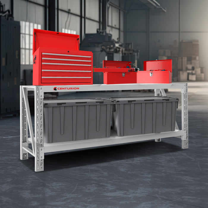 2-Layer Work Bench 400Kg - Grey
