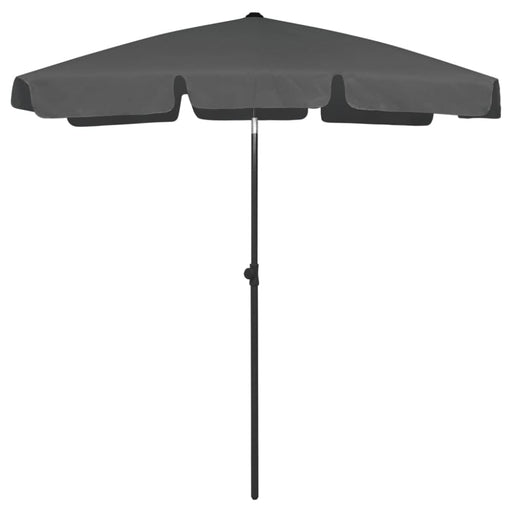 Beach Umbrella Anthracite 180x120 Cm Toaixo
