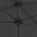 Beach Umbrella Anthracite 180x120 Cm Toaixo