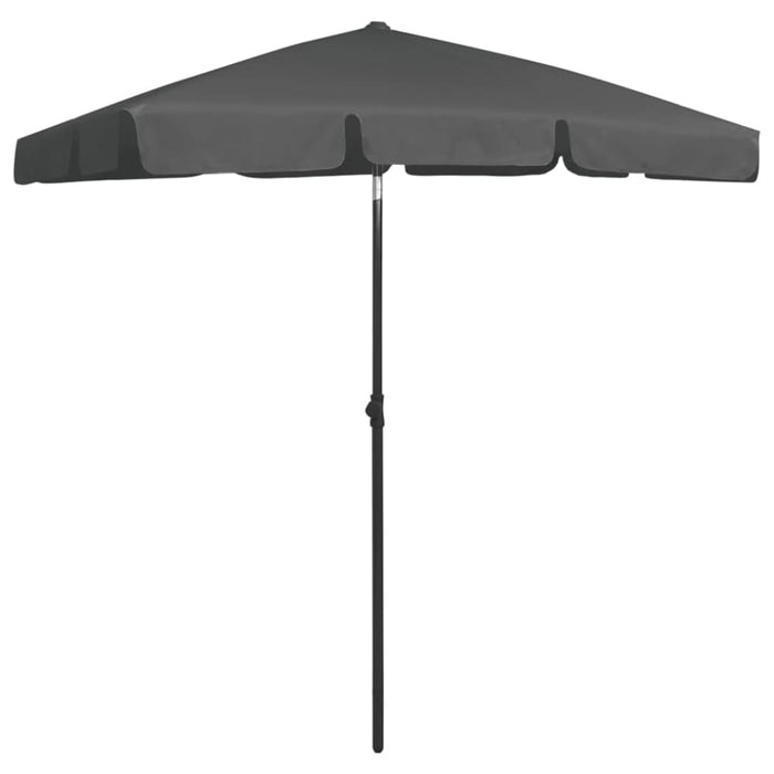 Beach Umbrella Anthracite 180x120 Cm Toaixo