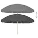 Beach Umbrella Anthracite 240 Cm Toaioa