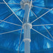Beach Umbrella Blue 180 Cm Toalka