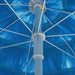 Beach Umbrella Blue 240 Cm Toalkp