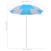 Beach Umbrella Shelter Blue And White 180 Cm Fabric Ainbi