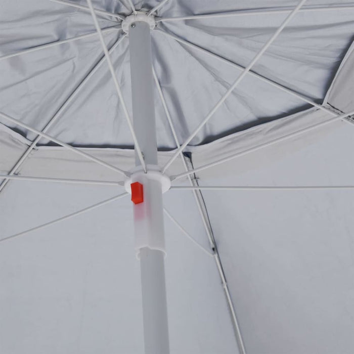Beach Umbrella With Side Walls Anthracite 215 Cm Tonntk