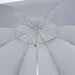 Beach Umbrella with Side Walls Sand 215 Cm Tonntl