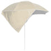 Beach Umbrella with Side Walls Sand 215 Cm Tonntl