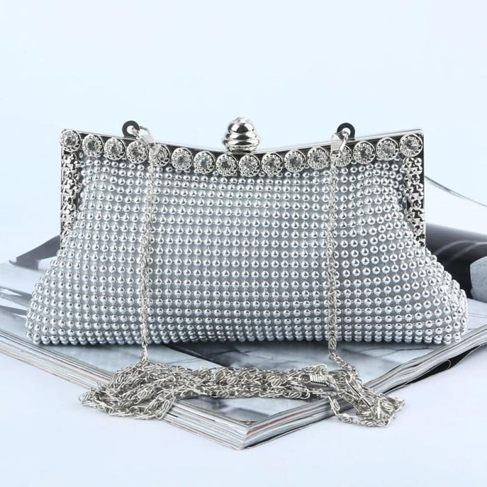 Beads Rhinestone Ladies Banquet Evening Clutch Bag