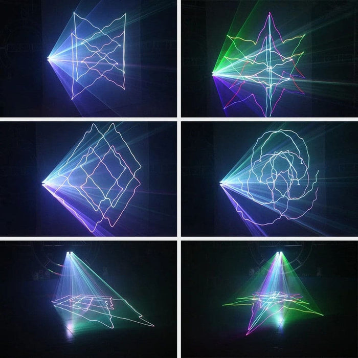 Rgb Beam Stage Laser Projector Scanner Lighting Effect Dmx