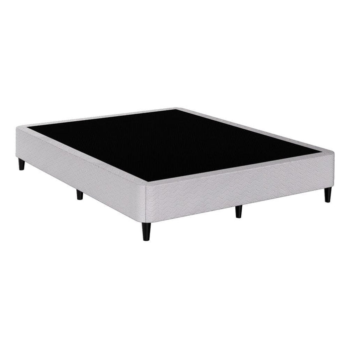Bed Frame Double Size Metal Grey Mason
