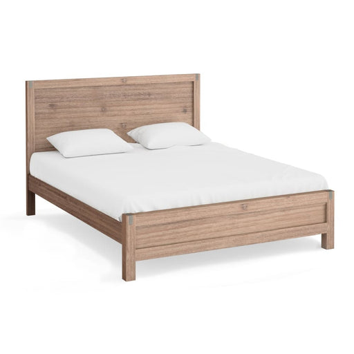 Bed Frame King Size in Solid Wood Veneered Acacia Bedroom