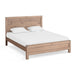 Bed Frame King Size in Solid Wood Veneered Acacia Bedroom