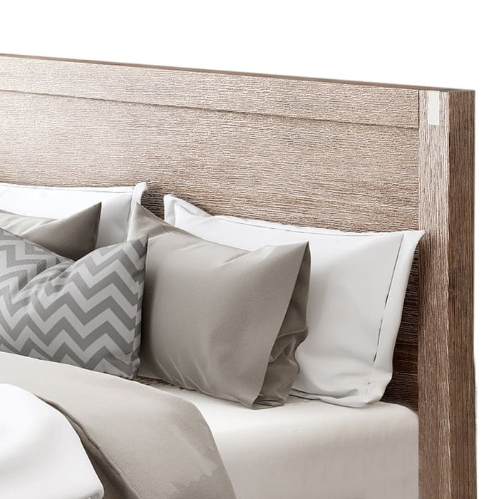 Bed Frame King Size in Solid Wood Veneered Acacia Bedroom