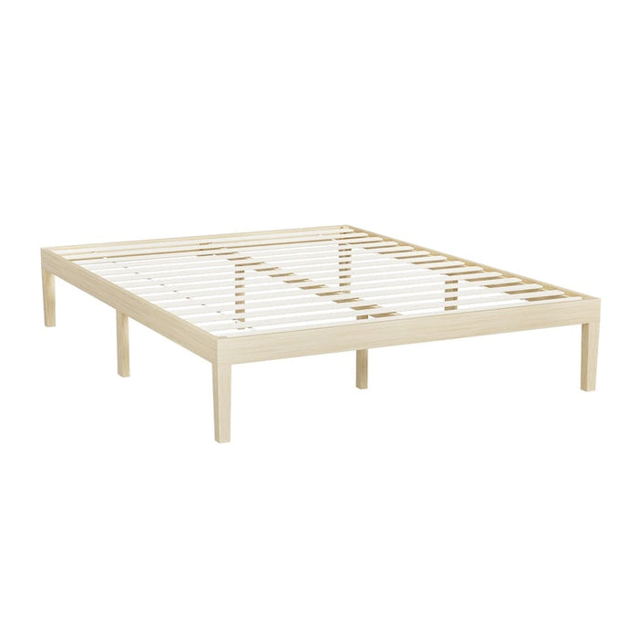 Bed Frame Queen Size Wooden Base Mattress Platform Timber