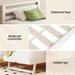 Bed Frame Single Size 2 - in - 1 Trundle Wooden White Avis
