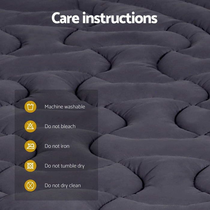 Bedding Mattress Topper Pillowtop 3-zone Mat Pad King