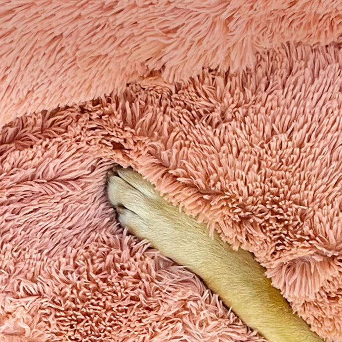 Pet Dog Bedding Warm Plush Round Comfortable Nest Comfy