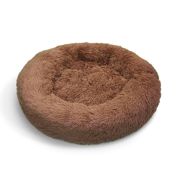 Pet Dog Bedding Warm Plush Round Comfortable Nest Sleeping