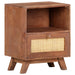Bedside Cabinet 40x30x50 Cm Solid Mango Wood Txtpki