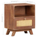 Bedside Cabinet 40x30x50 Cm Solid Mango Wood Txtpki