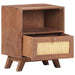 Bedside Cabinet 40x30x50 Cm Solid Mango Wood Txtpki