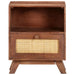 Bedside Cabinet 40x30x50 Cm Solid Mango Wood Txtpki