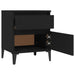 Bedside Cabinet Black 40x35x50 Cm Nxonaa