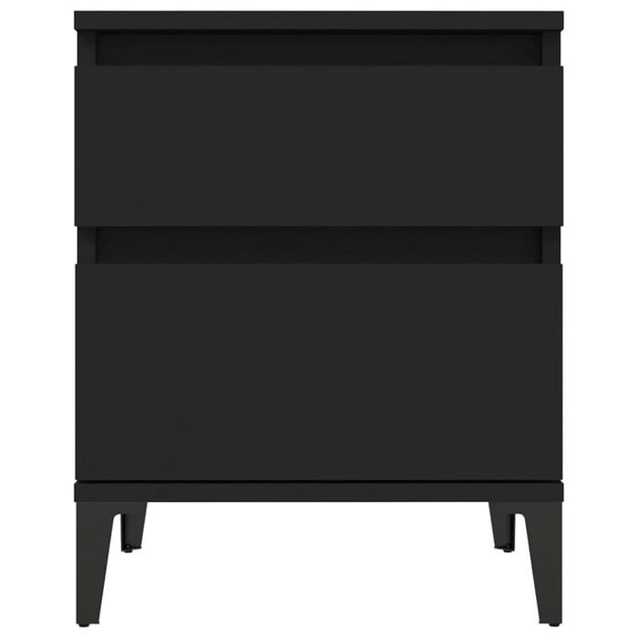 Bedside Cabinet Black 40x35x50 Cm Nxonaa