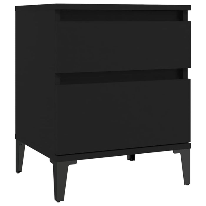Bedside Cabinet Black 40x35x50 Cm Nxonaa