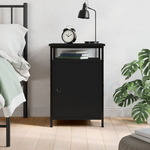Bedside Cabinet Black 40x42x60 Cm Engineered Wood Nxpnlt
