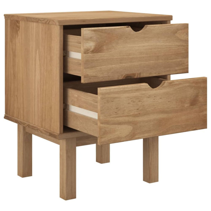 Bedside Cabinet Otta 45x39x57 Cm Solid Wood Pine Tanpil