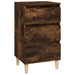 Bedside Cabinet Smoked Oak 40x35x70 Cm Engineered Wood