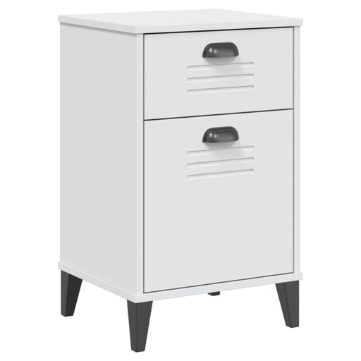 Bedside Cabinet Viken White Solid Wood Pine Tiakoa