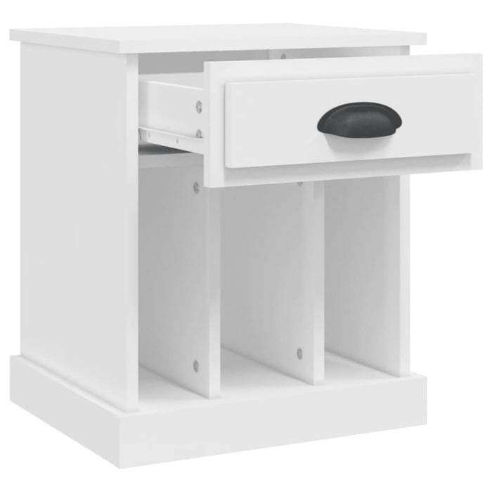 Bedside Cabinet White 43x36x50 Cm Noltaa