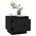 Bedside Cabinets 2 Pcs Black 35x34x32 Cm Solid Wood Pine