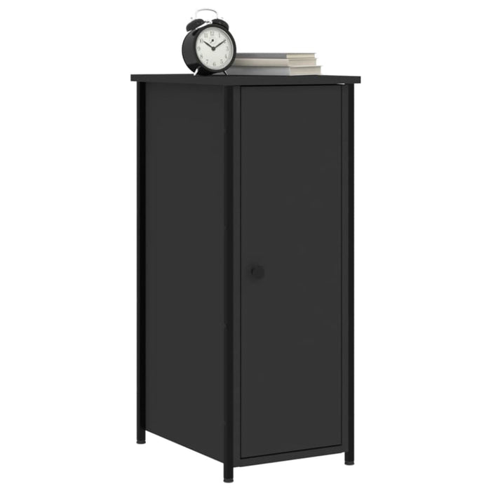 Bedside Cabinets 2 Pcs Black 32x42x80 Cm Engineered Wood