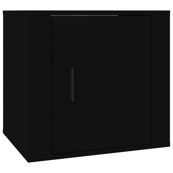 Bedside Cabinets 2 Pcs Black 50x39x47 Cm Nollko