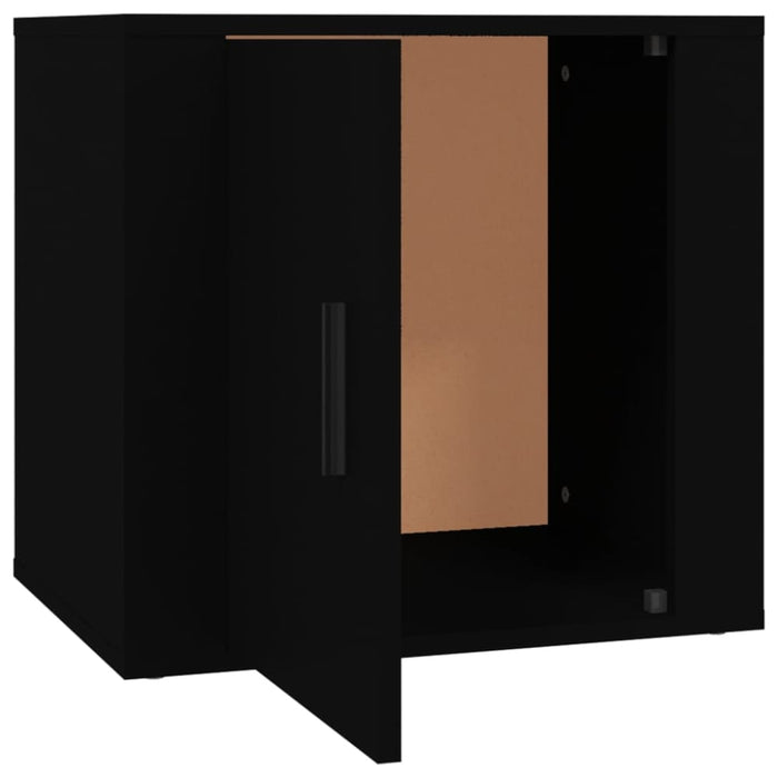 Bedside Cabinets 2 Pcs Black 50x39x47 Cm Nollko