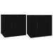 Bedside Cabinets 2 Pcs Black 50x39x47 Cm Nollko