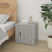Bedside Cabinets 2 Pcs Concrete Grey 50x39x47 Cm Nollki