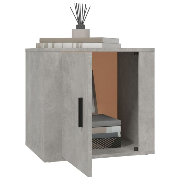 Bedside Cabinets 2 Pcs Concrete Grey 50x39x47 Cm Nollki