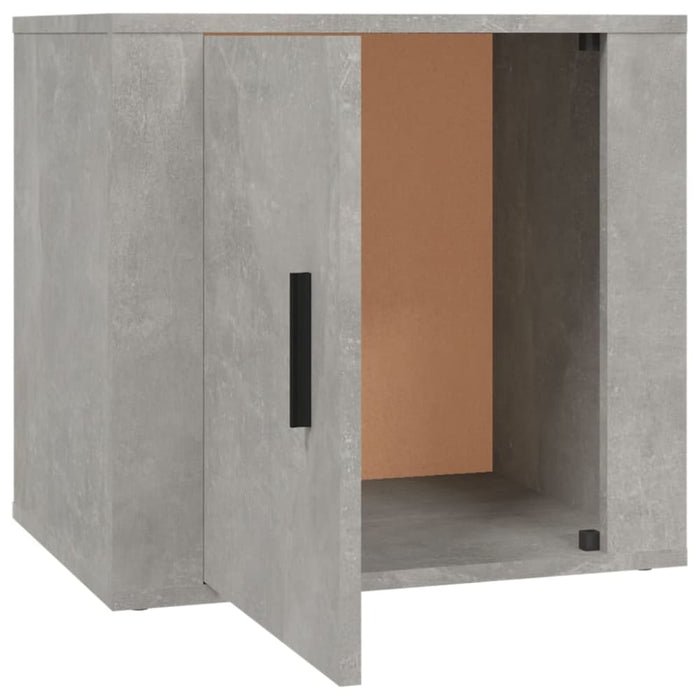 Bedside Cabinets 2 Pcs Concrete Grey 50x39x47 Cm Nollki