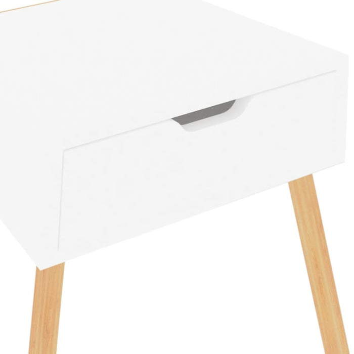 Bedside Cabinets 2 Pcs Glossy Look White 40x40x56 Cm