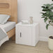 Bedside Cabinets 2 Pcs Glossy Look White 50x39x47 Cm Nollkt