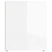 Bedside Cabinets 2 Pcs Glossy Look White 50x39x47 Cm Nollkt